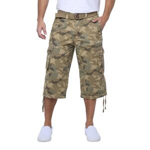 X Ray Belted Long Cargo Shorts